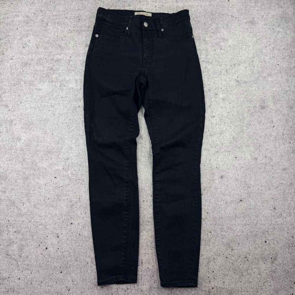 Madewell‎ 9" High Rise Skinny Jeans Black Womens Size 25